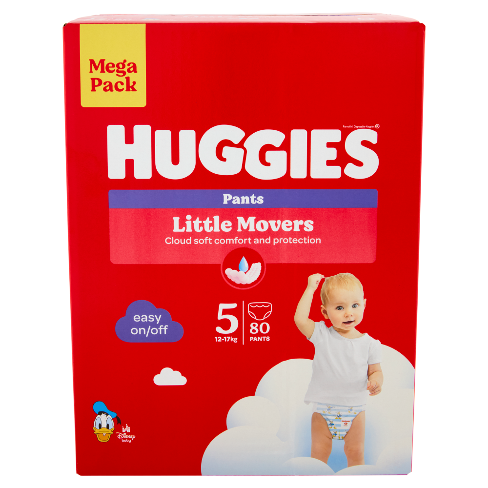 Huggies Little Movers Pants 5 12-17 Kg 80 pz