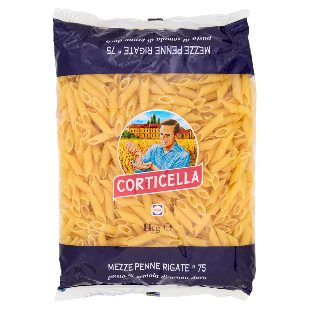Corticella Mezze Penne Rigate n 75 1 kg