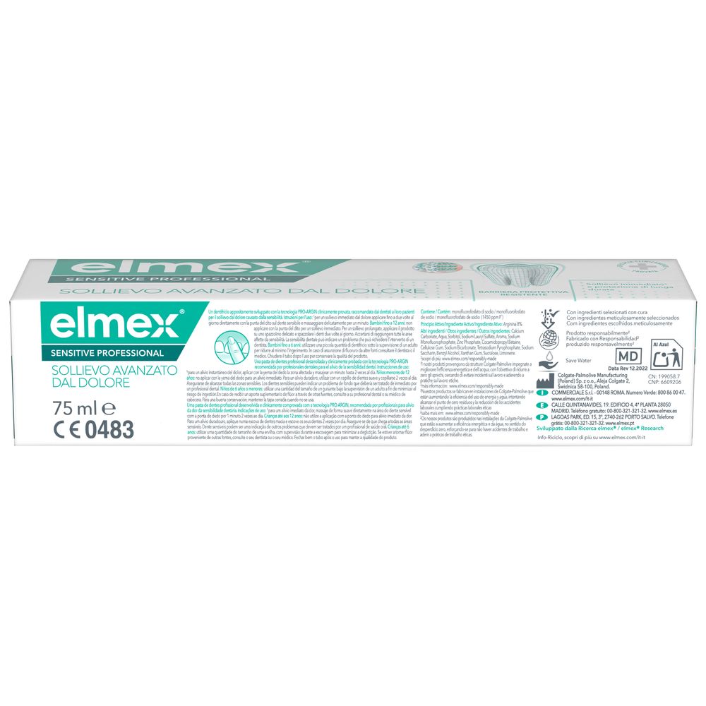 elmex dentifricio Sensitive Professional denti sensibili 75 ml