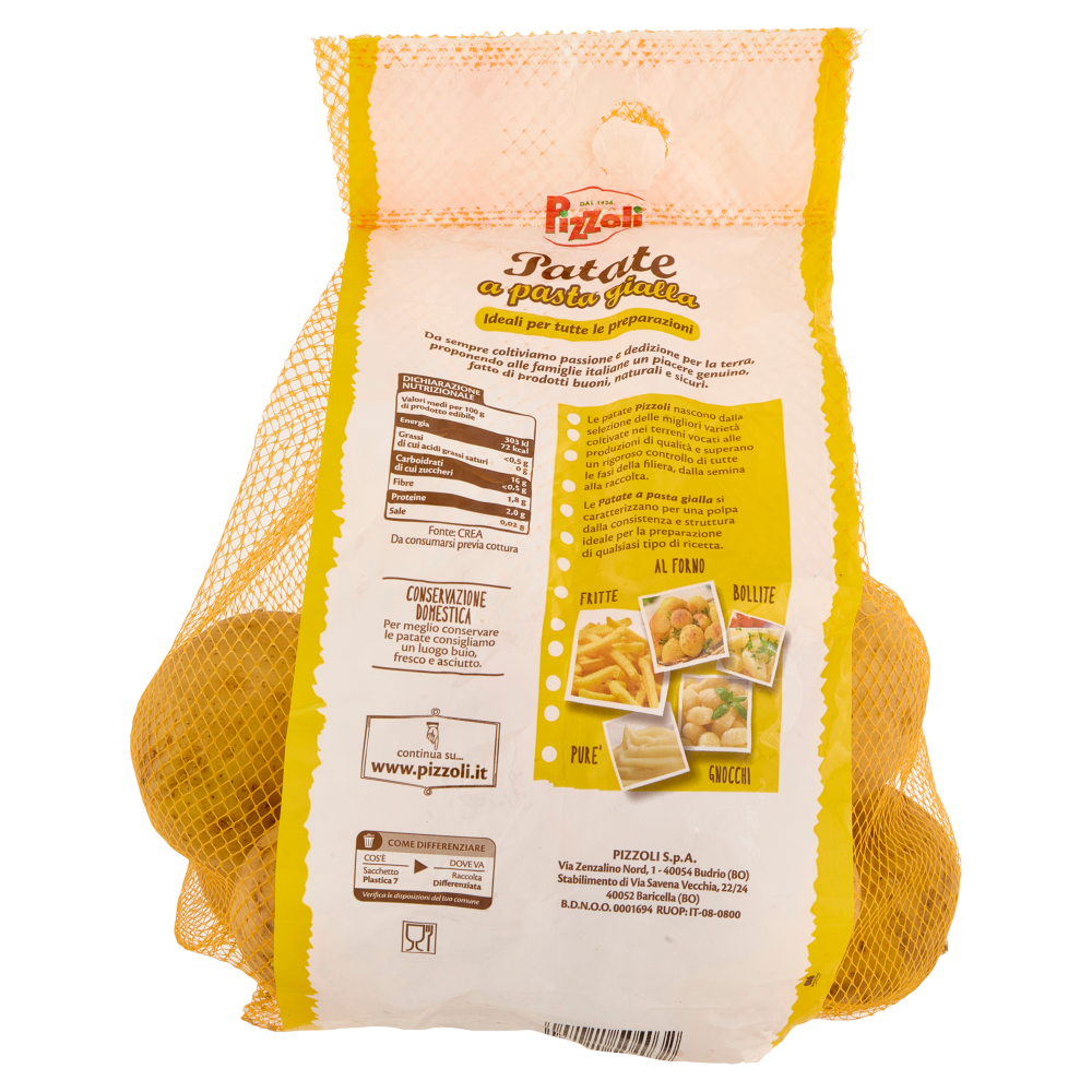 Pizzoli Patate a pasta gialla 2 Kg