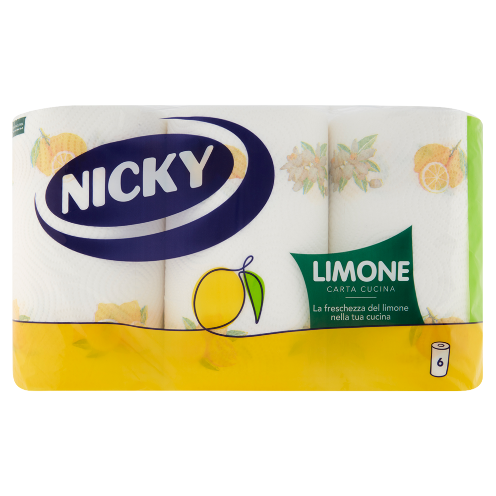 Nicky Limone Carta Cucina 6 pz