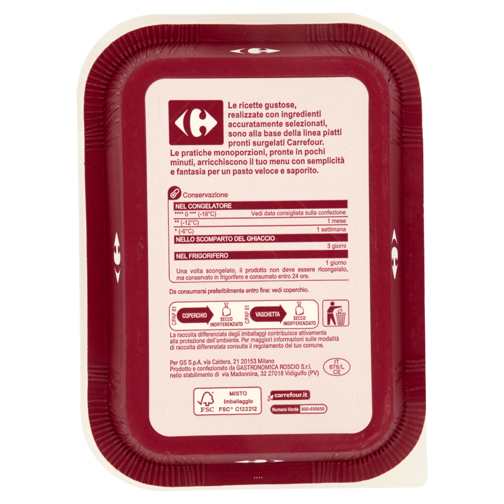 Carrefour Spaghetti alla Carbonara Surgelati 300 g