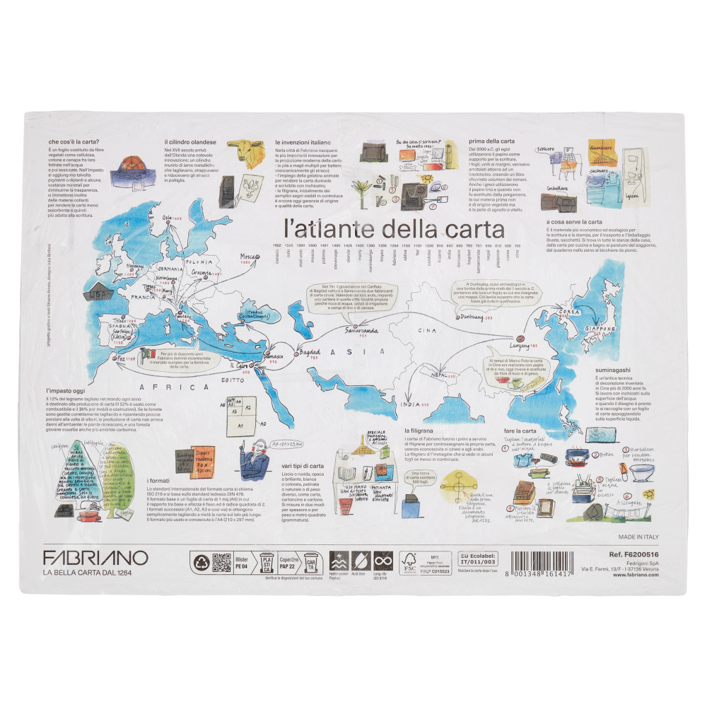 Fabriano Disegno 2 110 g/m&sup2; 24x33 cm Liscio 20 Fogli