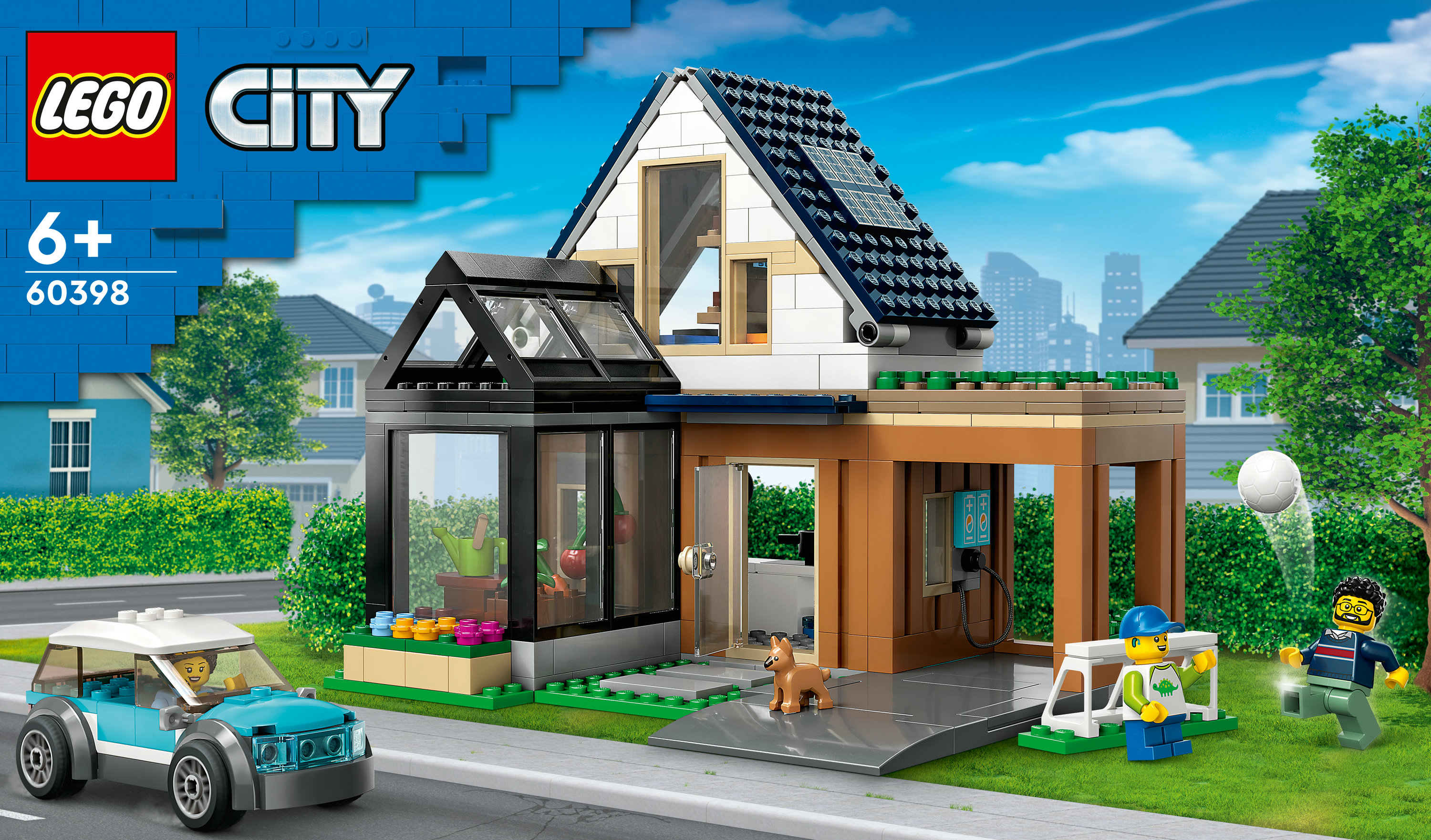 LEGO City Villetta familiare e auto elettrica