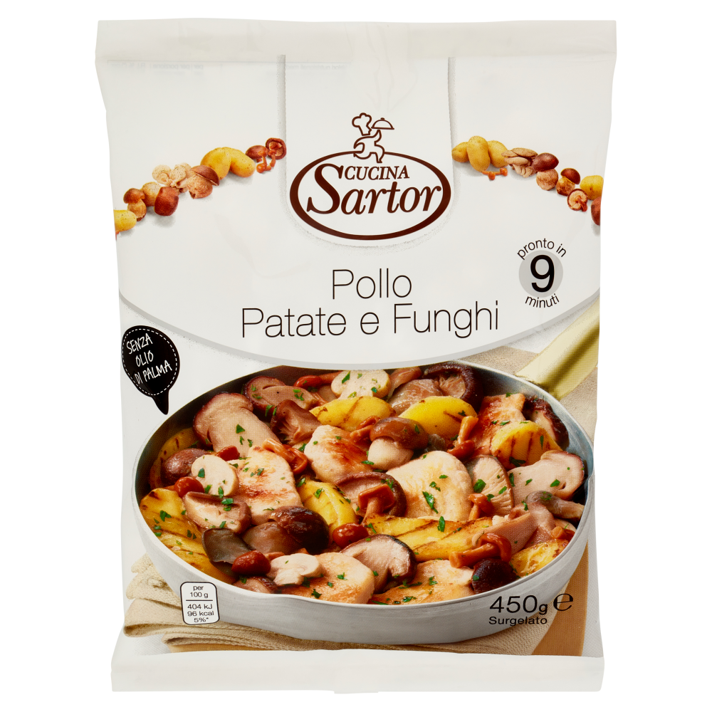 Cucina Sartor Pollo Patate e Funghi Surgelato 450 g