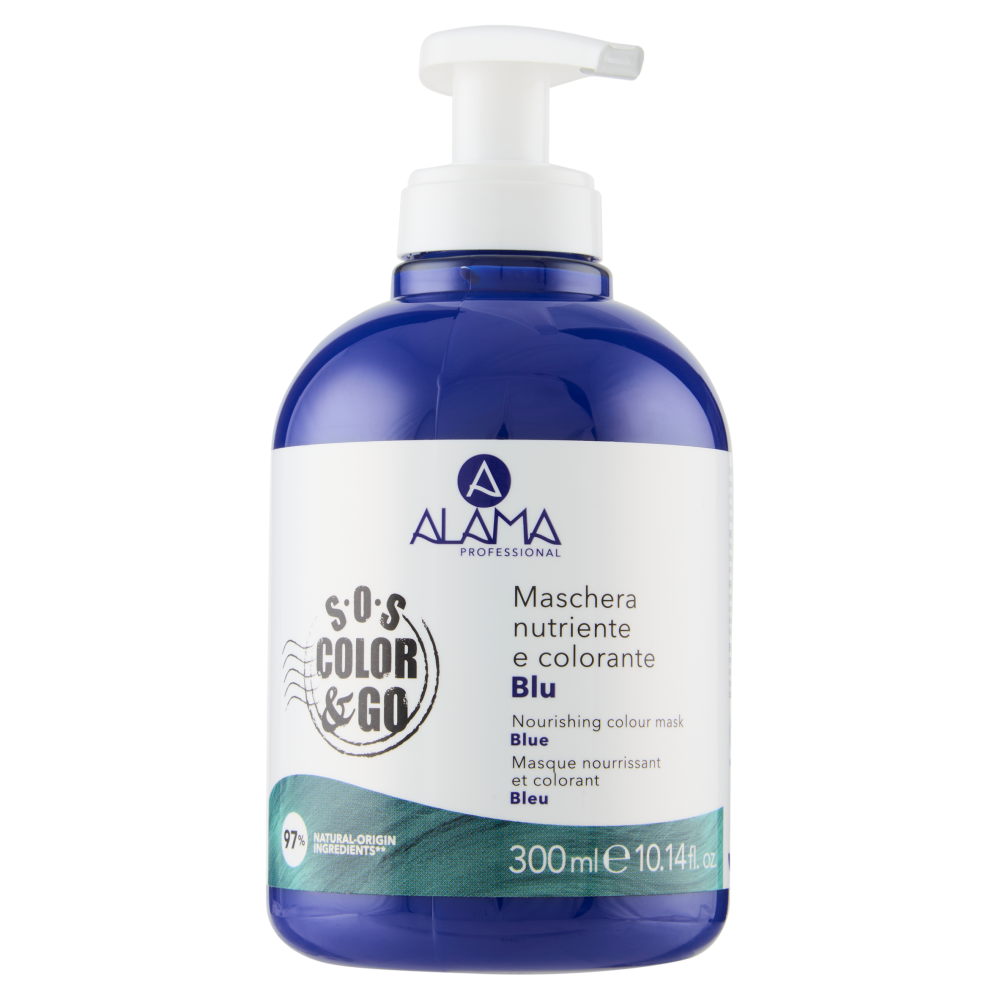 Alama Professional S.O.S. Color & Go Maschera nutriente e colorante Blu 300 ml