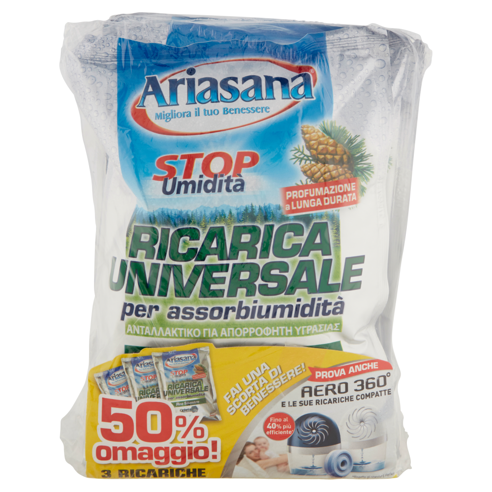 Ariasana Ricarica Pino 3x450g sconto 50%