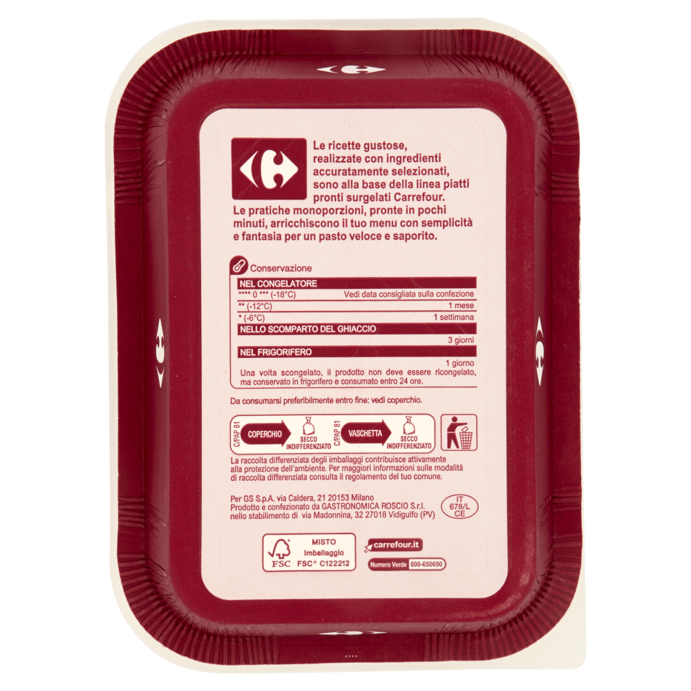 Carrefour Risotto con Salsiccia Surgelato 300 g