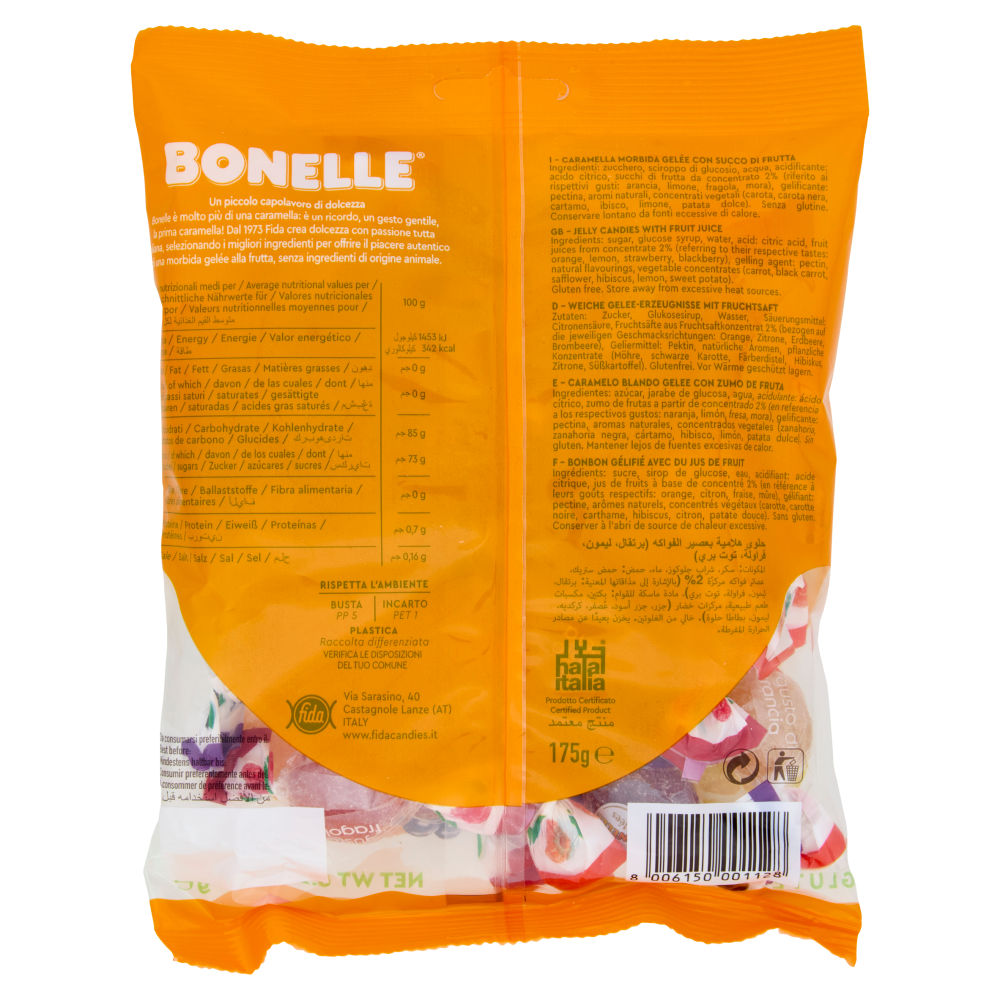 Bonelle Gelées con Succo di Frutta 175 g