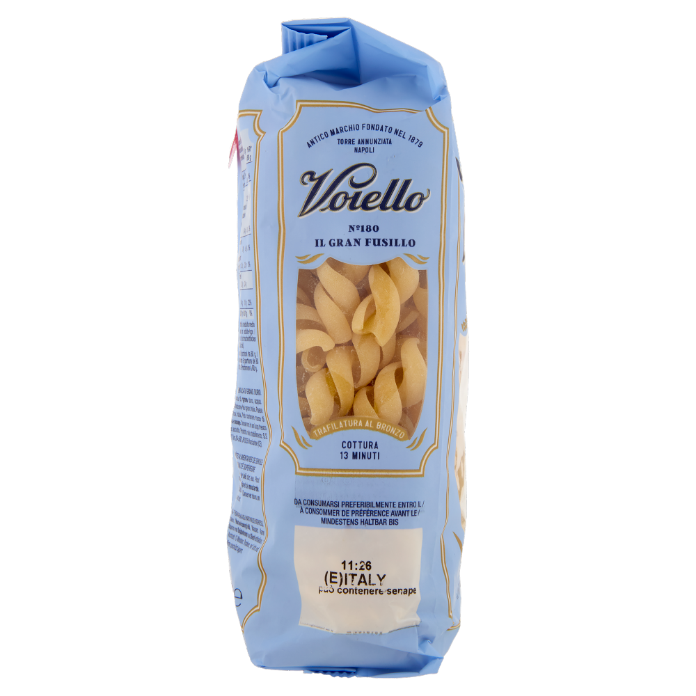 Voiello Pasta Il Granfusillo N°180 grani 100% italiani Trafilata bronzo 500g