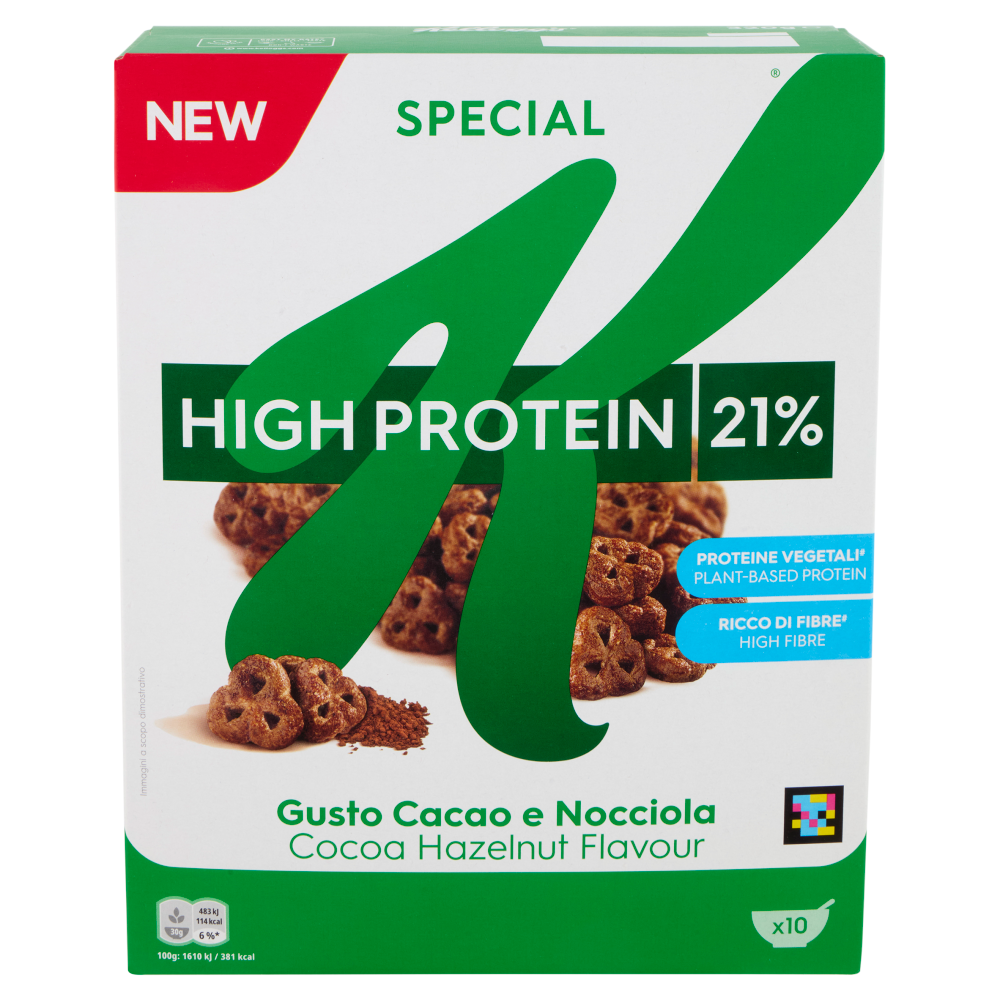 Kellogg's Special K High Protein 21% Gusto Cacao e Nocciola 320 g