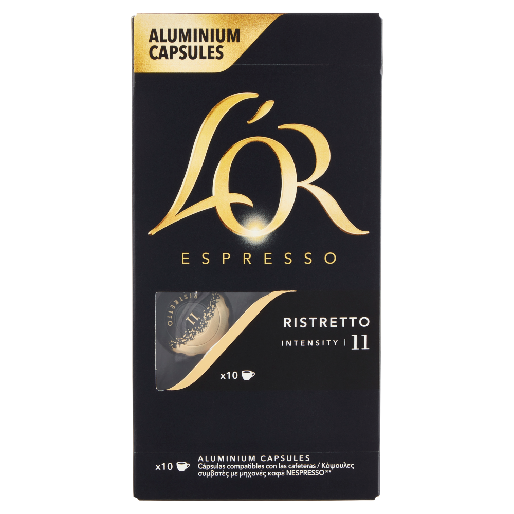 L'Or Espresso Ristretto 11- 10 Capsule Caff&egrave; Compatibili con Macchine Nespresso*&reg; Original 52g