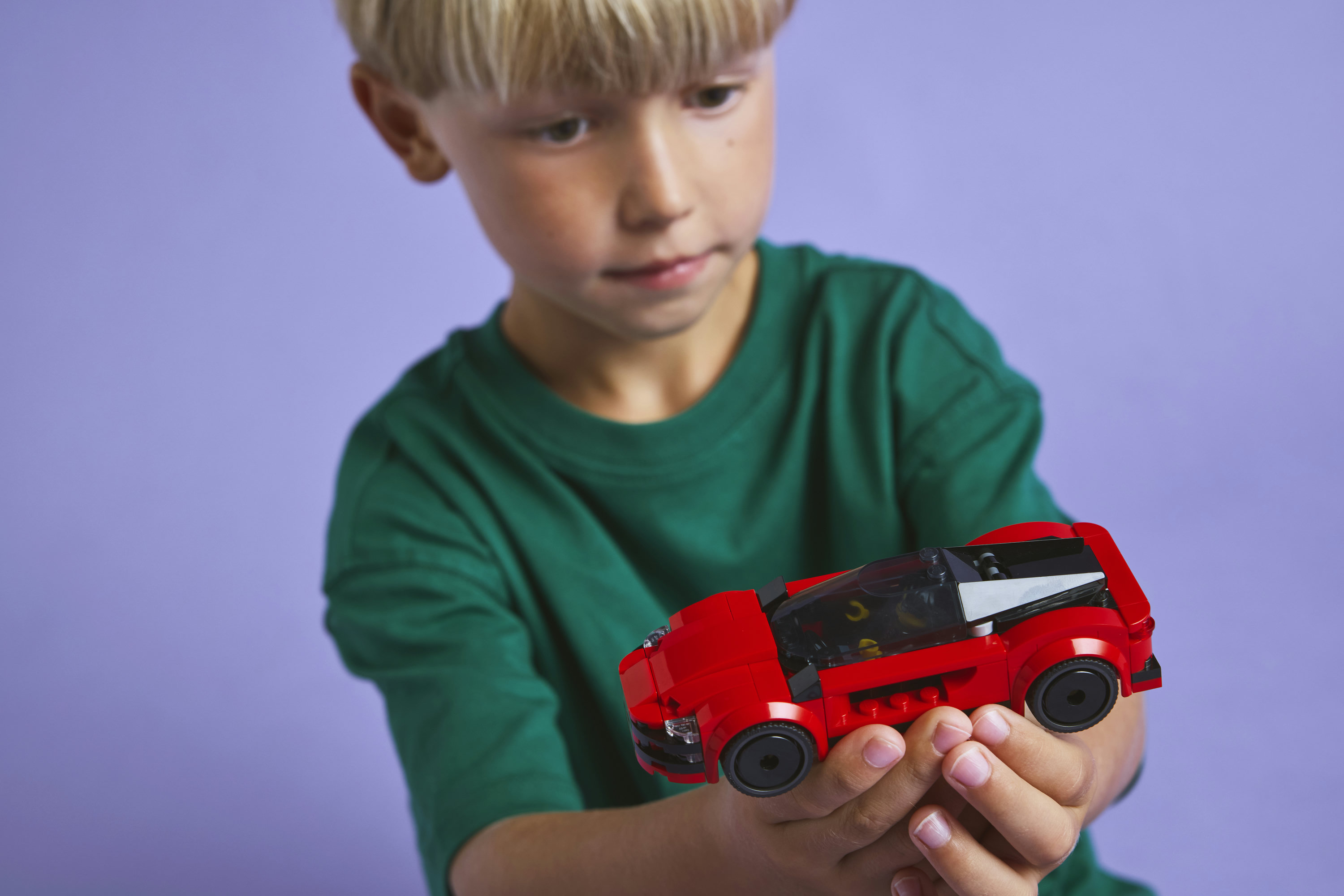 LEGO City 60448 Auto Sportiva Rossa - Macchina Giocattolo, Giochi Educativi per Bambini 5+, Regalo con Minifigure e Accessori