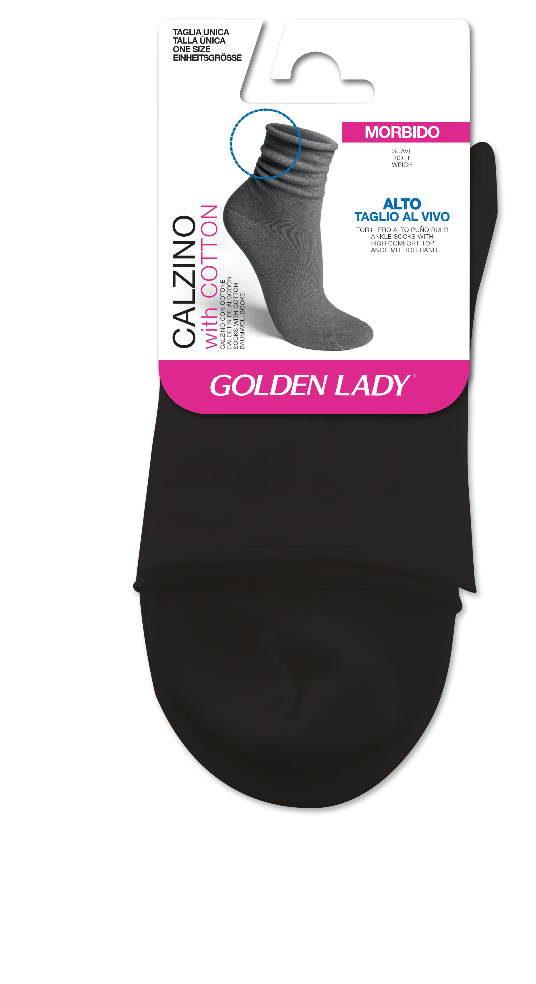 Golden Lady Calzino sportivo alla caviglia Nero Taglia Unica