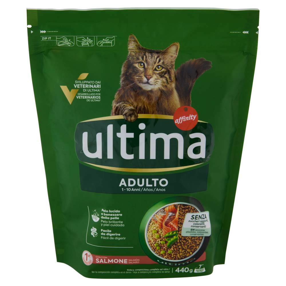 ultima Cat Adulto 1-10 Anni con Salmone 440 g