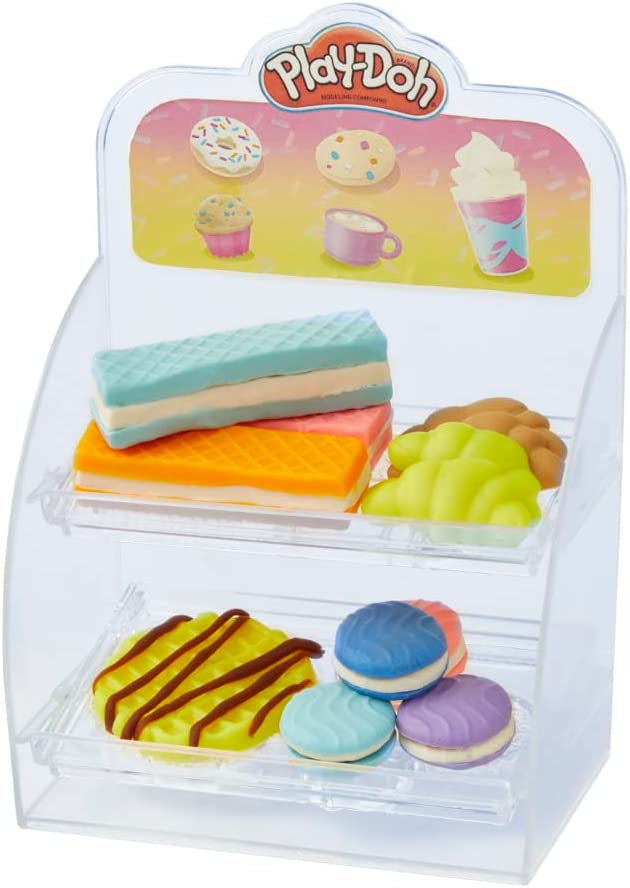 Play-Doh Kitchen Creations La Caffetteria Super Colorata di , playset con 20 accessori e 8 vasetti di pasta modellabile atossica, per bambini dai 3 anni in su