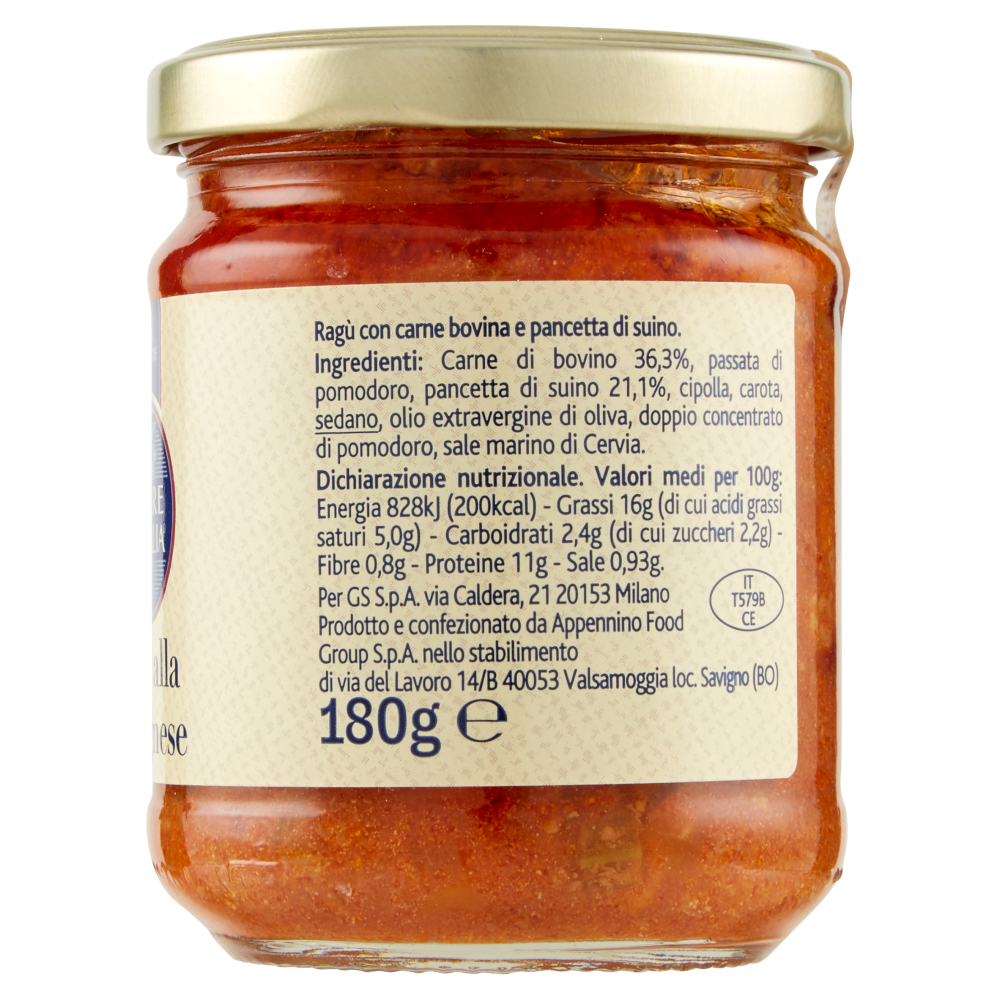 Terre d'Italia Ragù alla bolognese 180 g