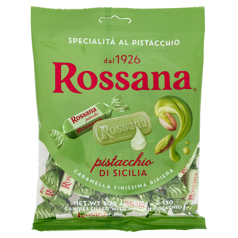 Rossana pistacchio di Sicilia Caramella Finissima Ripiena 150 g