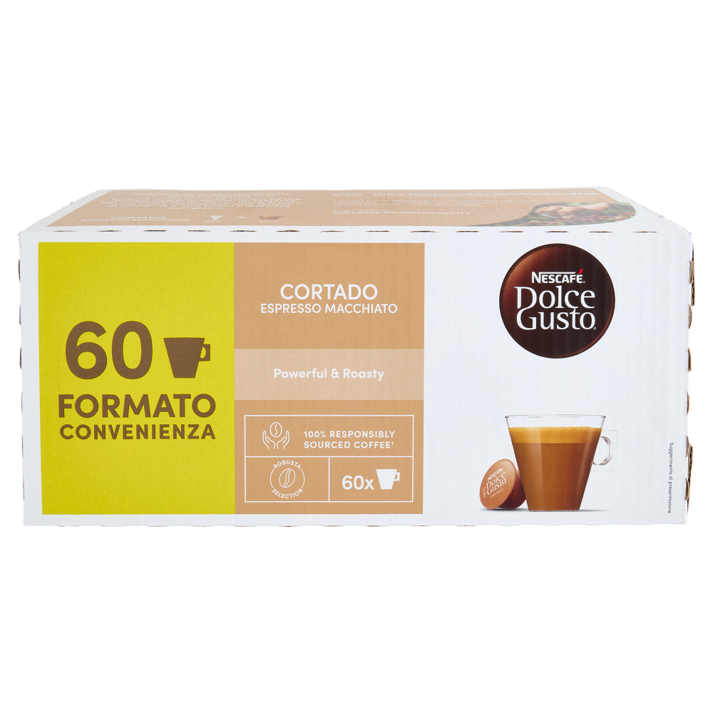 NESCAFÉ DOLCE GUSTO Cortado Espresso Macchiato Caffè 60 Capsule 378g