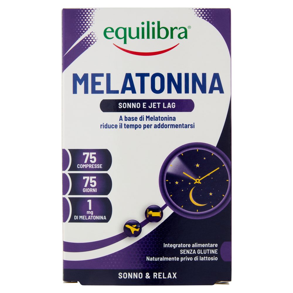 Equilibra Melatonina Sonno e Jet Lag 75 Compresse 9,37 g