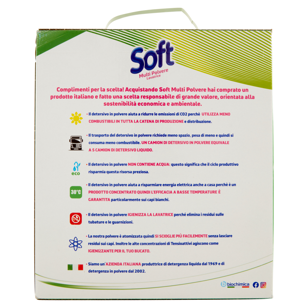 Soft Multi Polvere Lavatrice linfa di aloe 3,150 kg