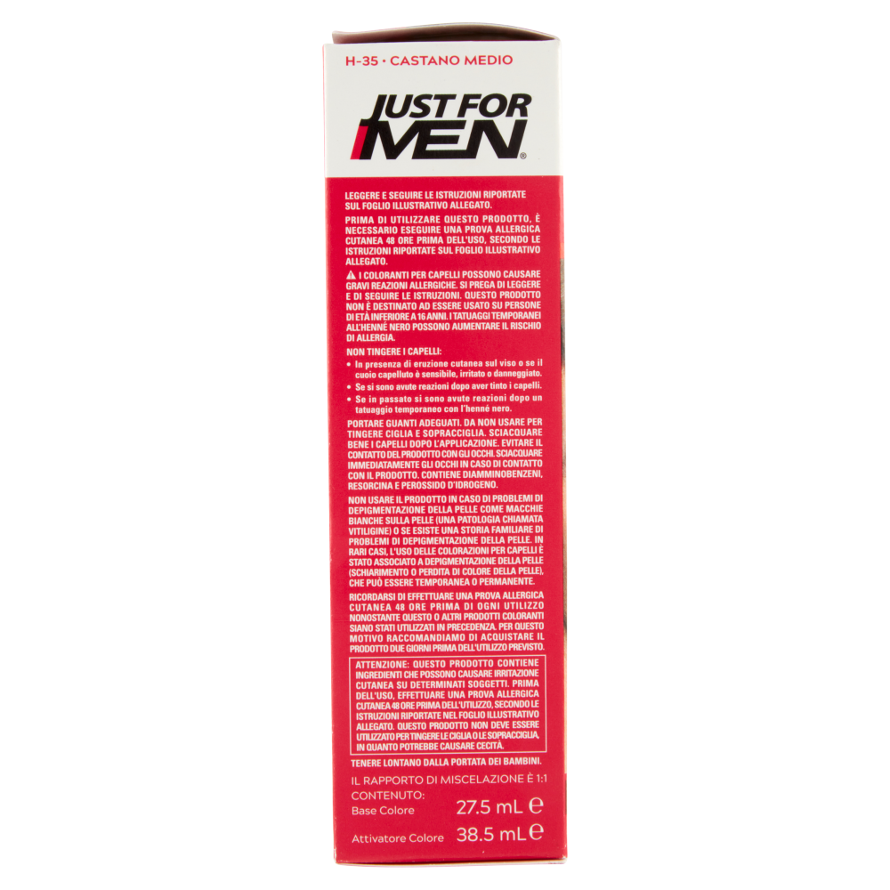 Just For Men Shampoo Colorante H-35 Castano Medio