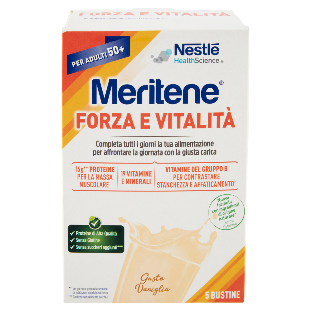 MERITENE Forza & Vitalità Vaniglia 5 x 30 g