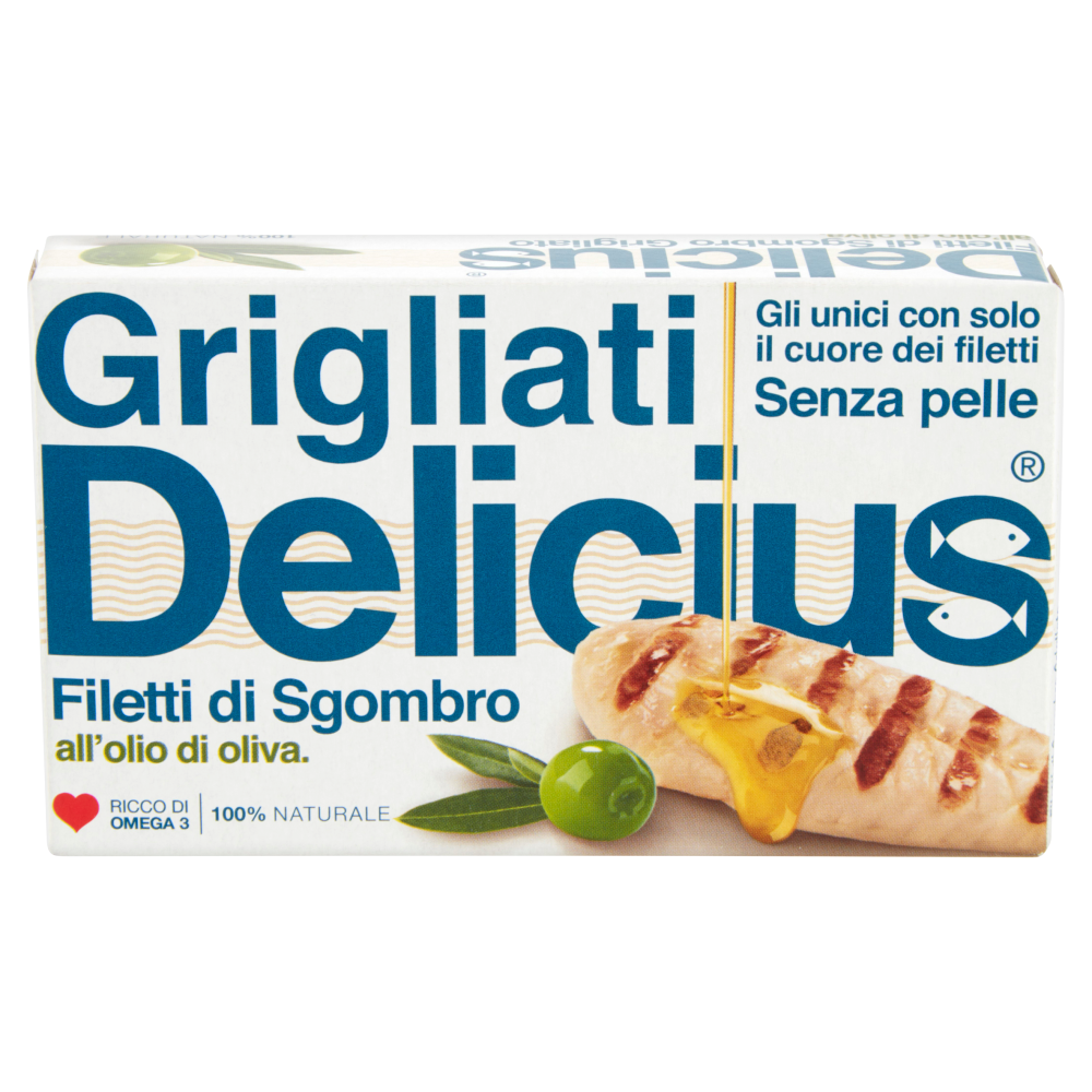 Delicius Grigliati Filetti di Sgombro all'olio di oliva 90 g