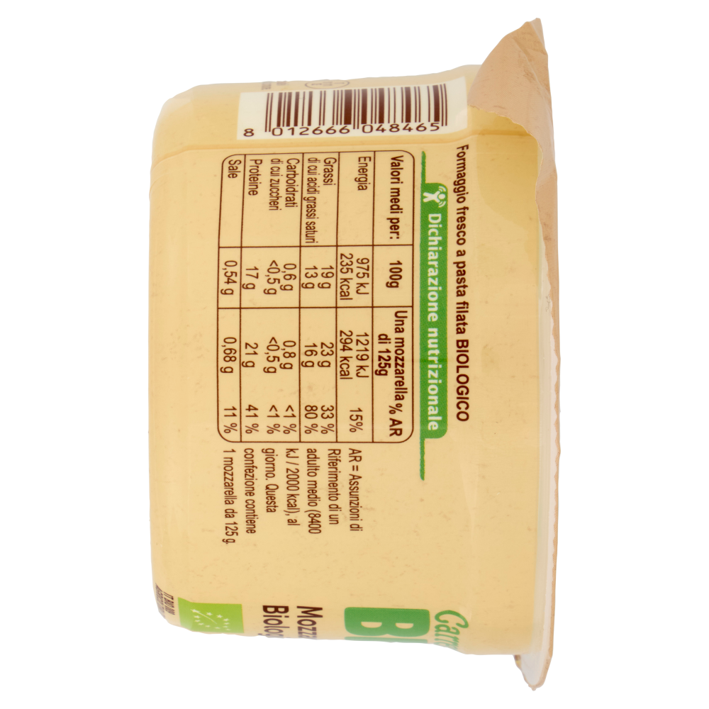 Carrefour Bio Mozzarella Fior di Latte Biologica 125 g