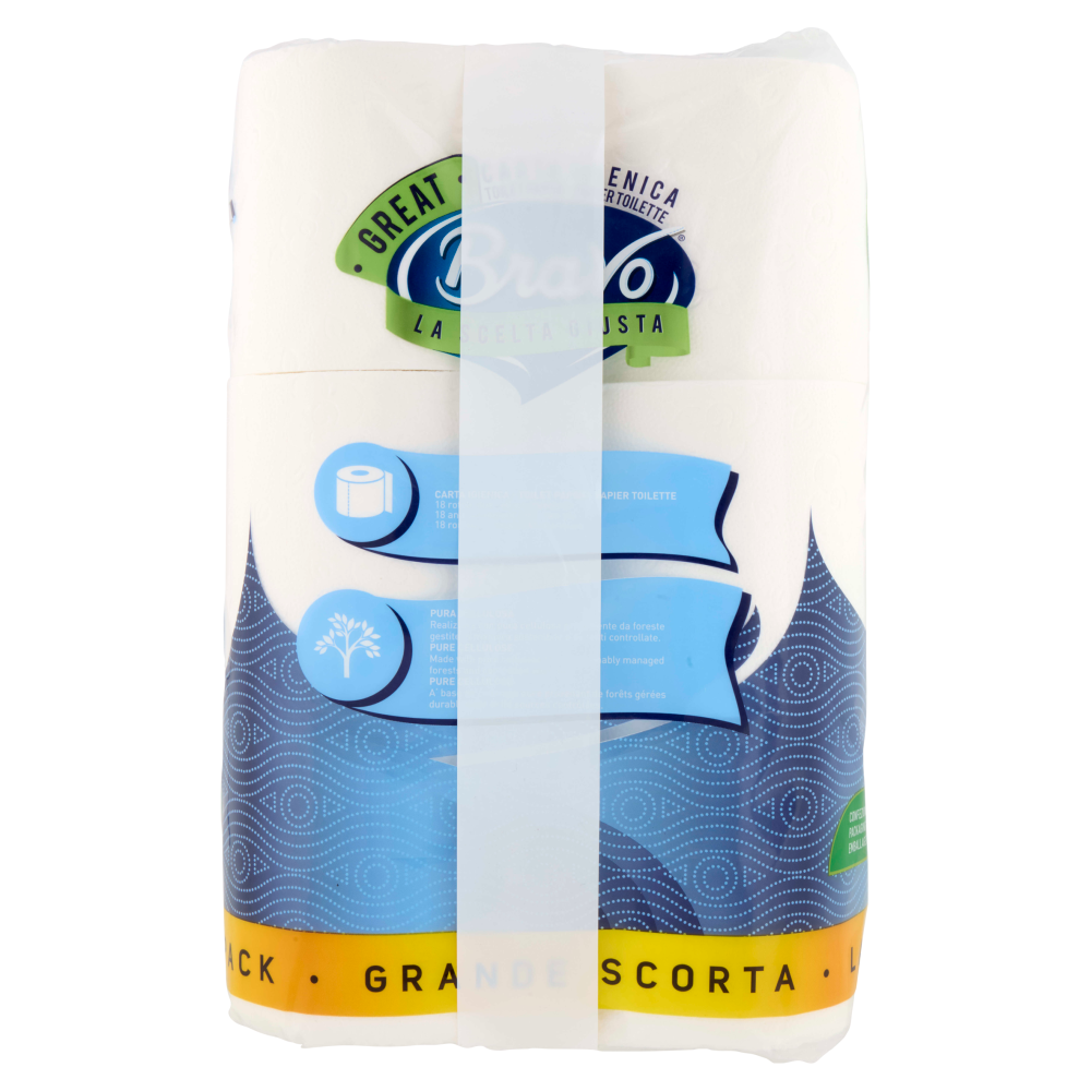 Bravo Great Carta Igienica 18 pz