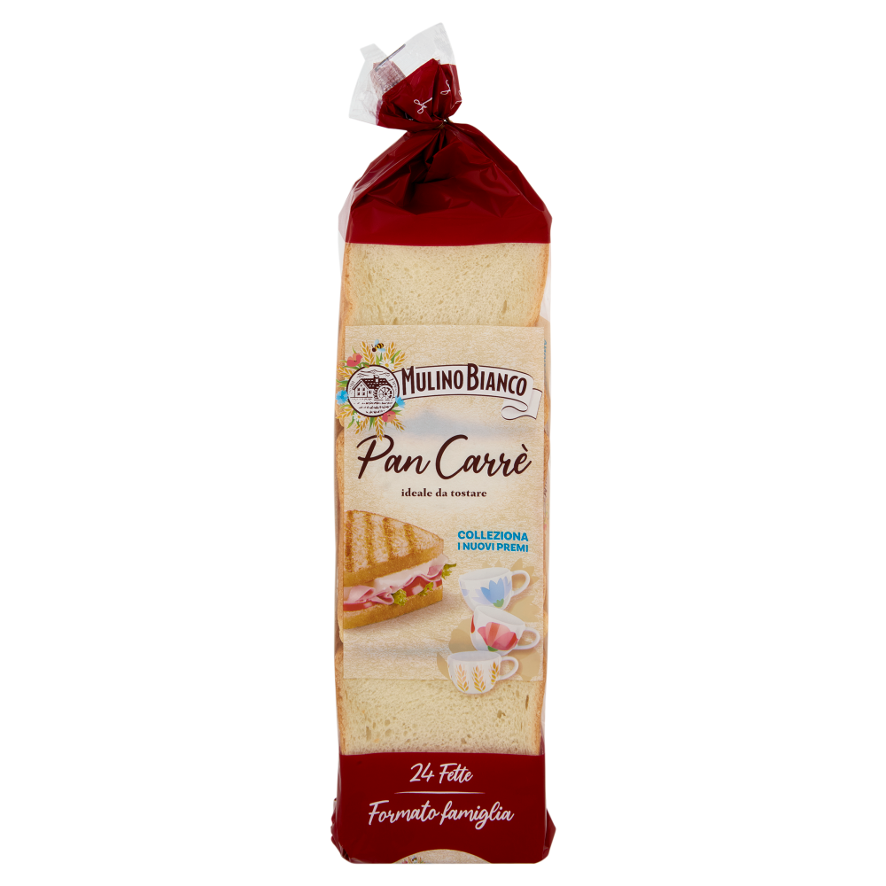 Mulino Bianco Pan Carr&egrave; Pane Ideale per Toast 24 fette 430g