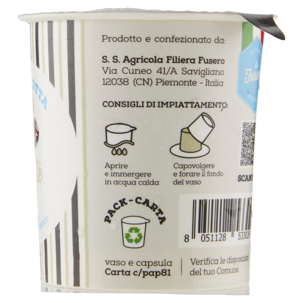 Azienda Agricola Fusero Panna Cotta Caff&egrave; 125 g