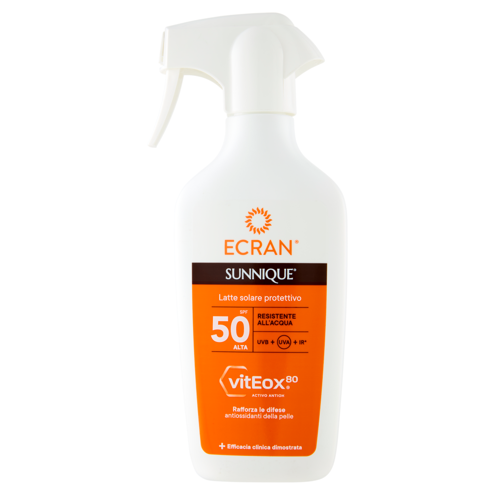 Ecran Sunnique Latte solare protettivo SPF 50 Alta 270 ml