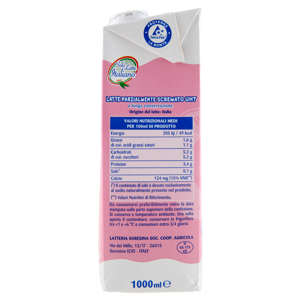 Latte Milano Latte Parzialmente Scremato UHT a lunga conservazione 1000 ml