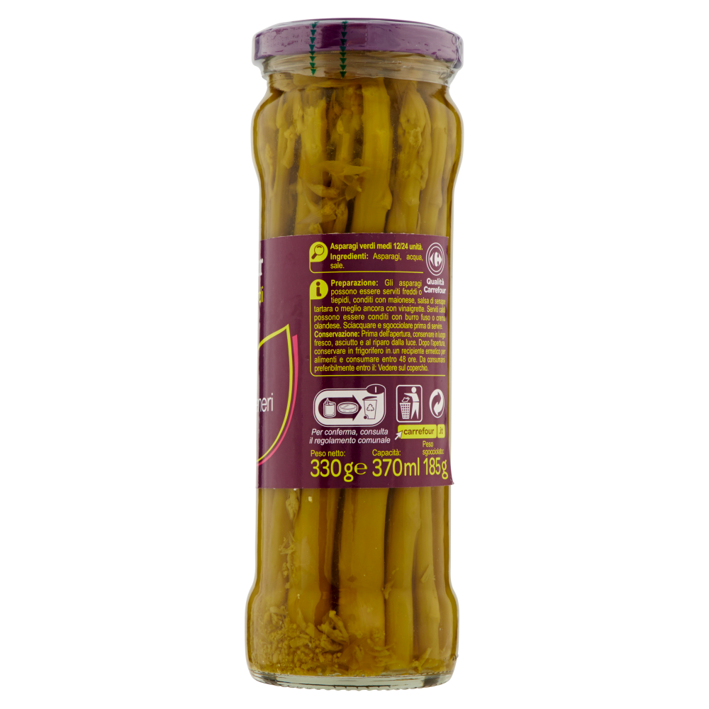 Carrefour Asparagi verdi 330 g