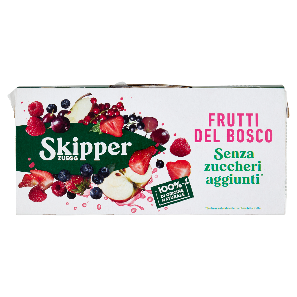 Zuegg Skipper Frutti del Bosco Senza zuccheri aggiunti* 3 x 200 ml