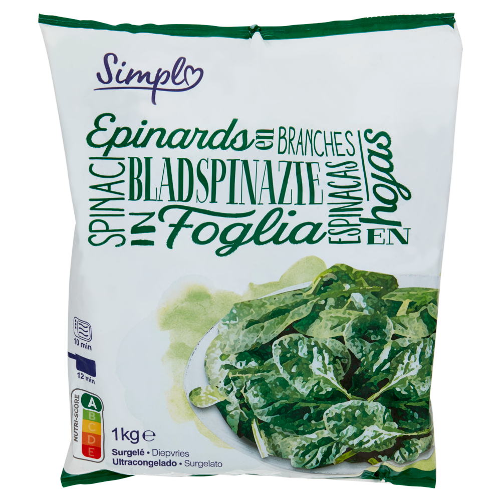 Simpl Spinaci in Foglia Surgelato 1 kg