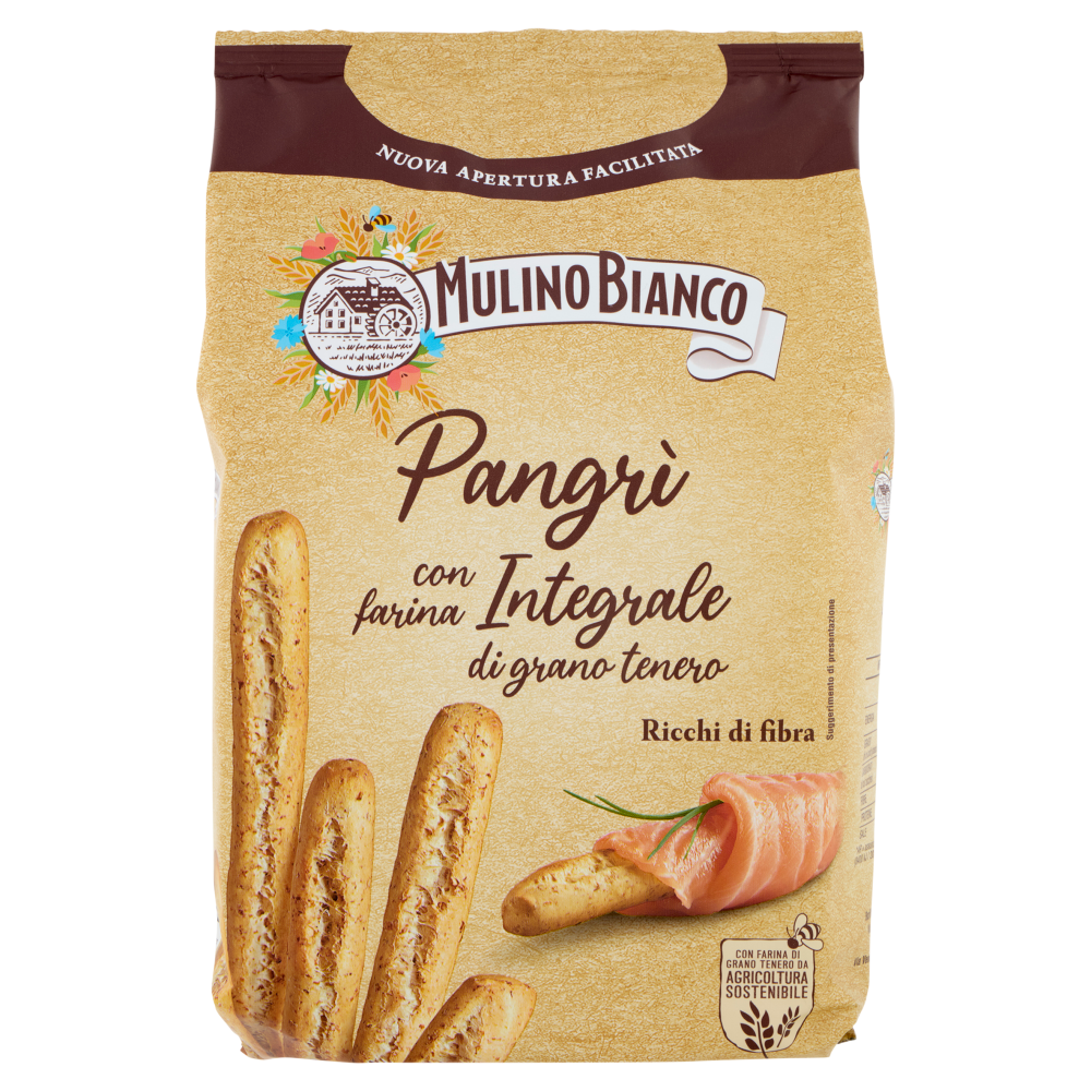 Mulino Bianco Pangrì Grissini Integrali con Nuova Apertura Facilitata 250g