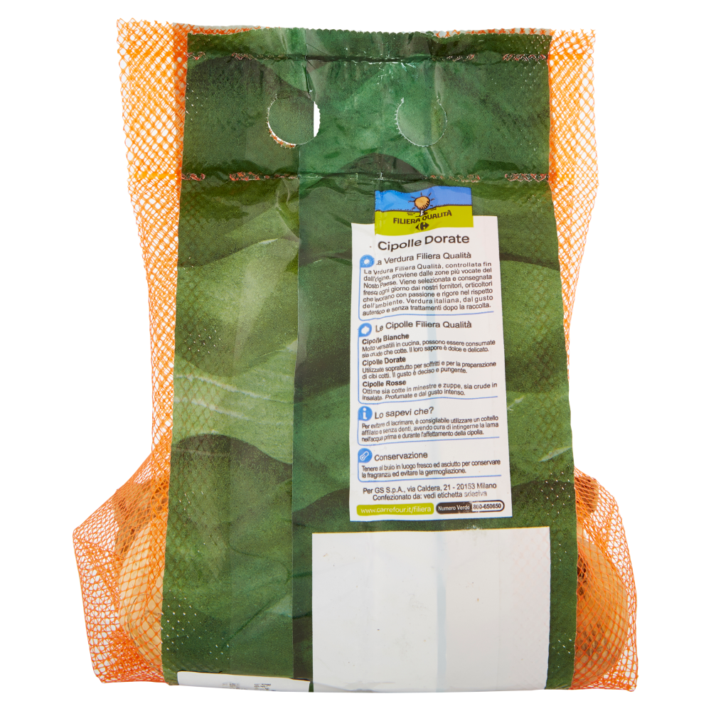 Carrefour Filiera Qualità Cipolle Dorate 750 g