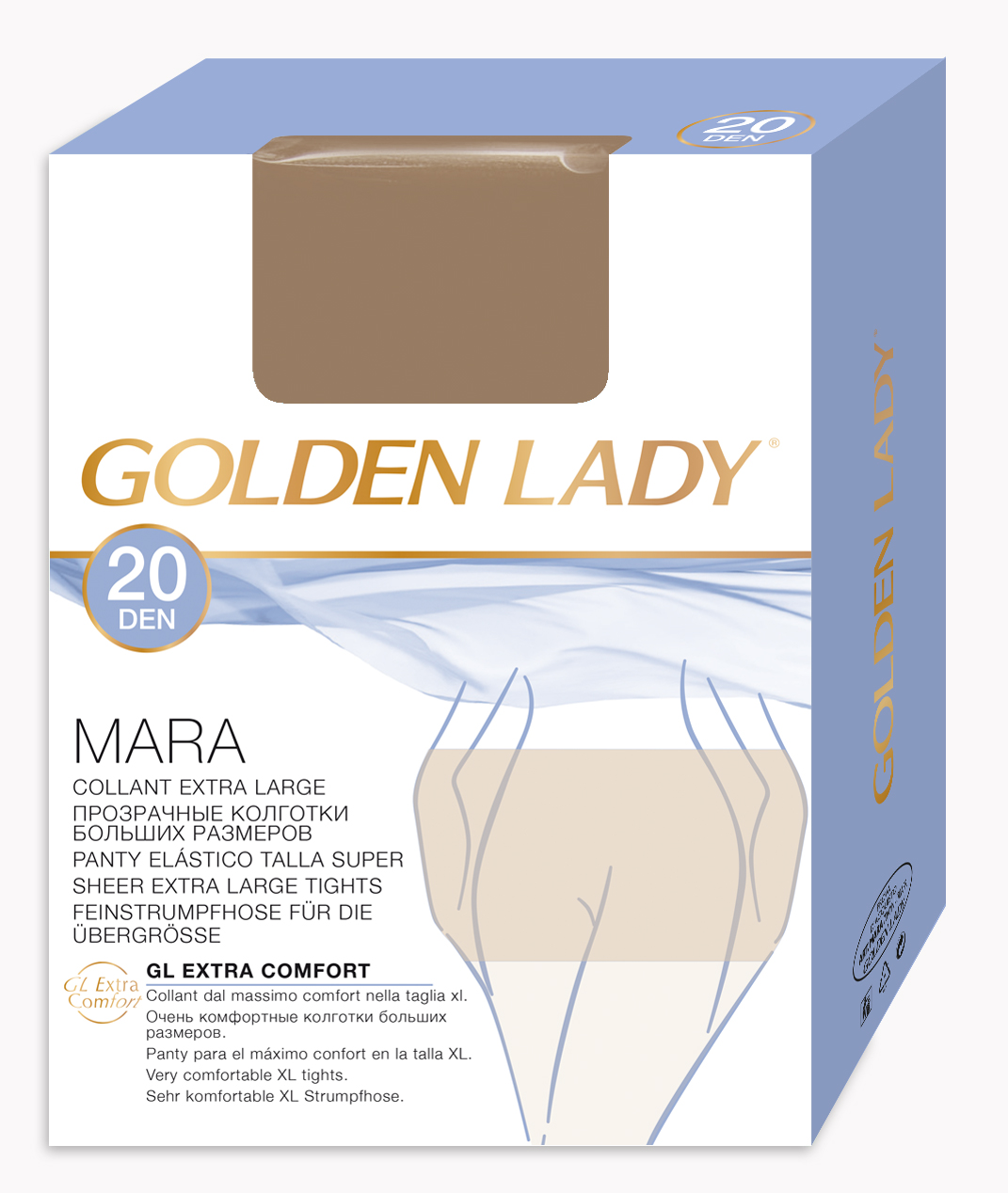 Golden Lady Collant extralarge Mara 20 Den daino