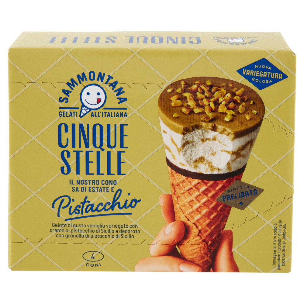 Sammontana Cinque Stelle Pistacchio 4 x 60 g