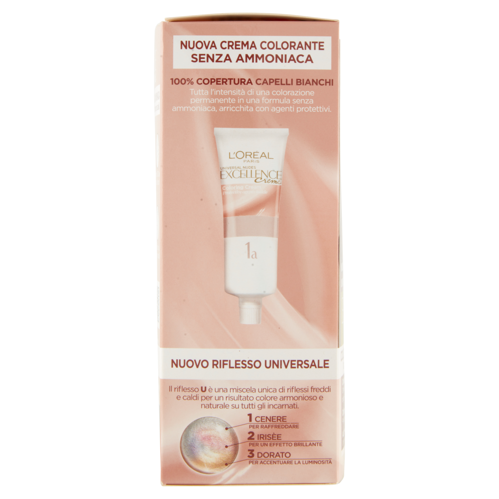 L'Oreal Paris Colorazione permanente senza ammoniaca, Riflesso Universale, Biondo Scuro 6U