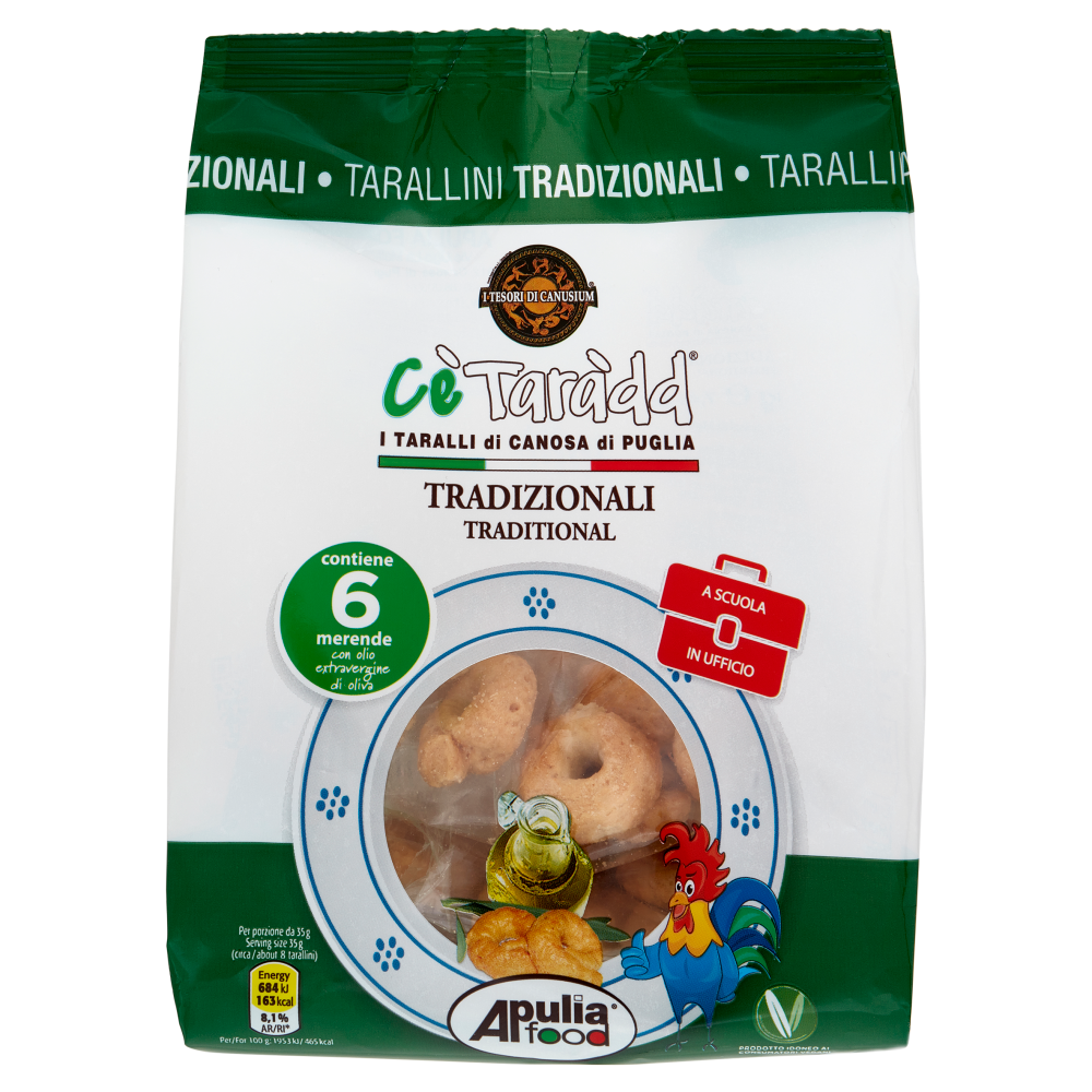 Cè Taràdd i Taralli di Canosa di Puglia Tradizionali 6 x 35 g