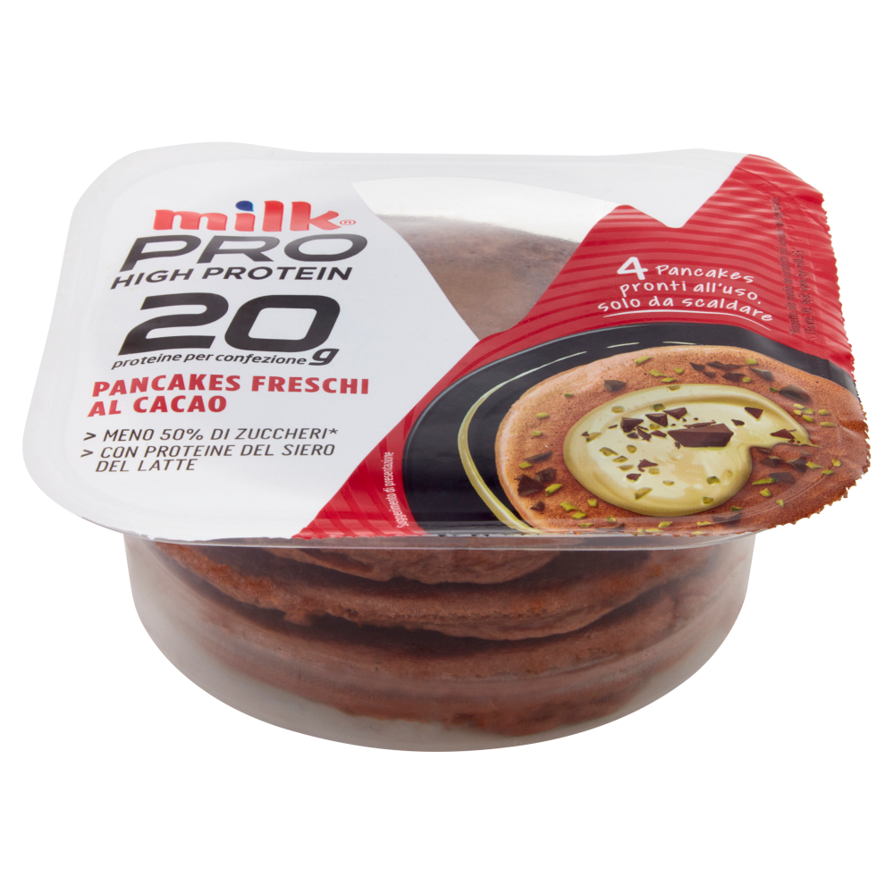 Milk Pro High Protein 20g Pancakes Freschi al Cacao 4 x 40 g