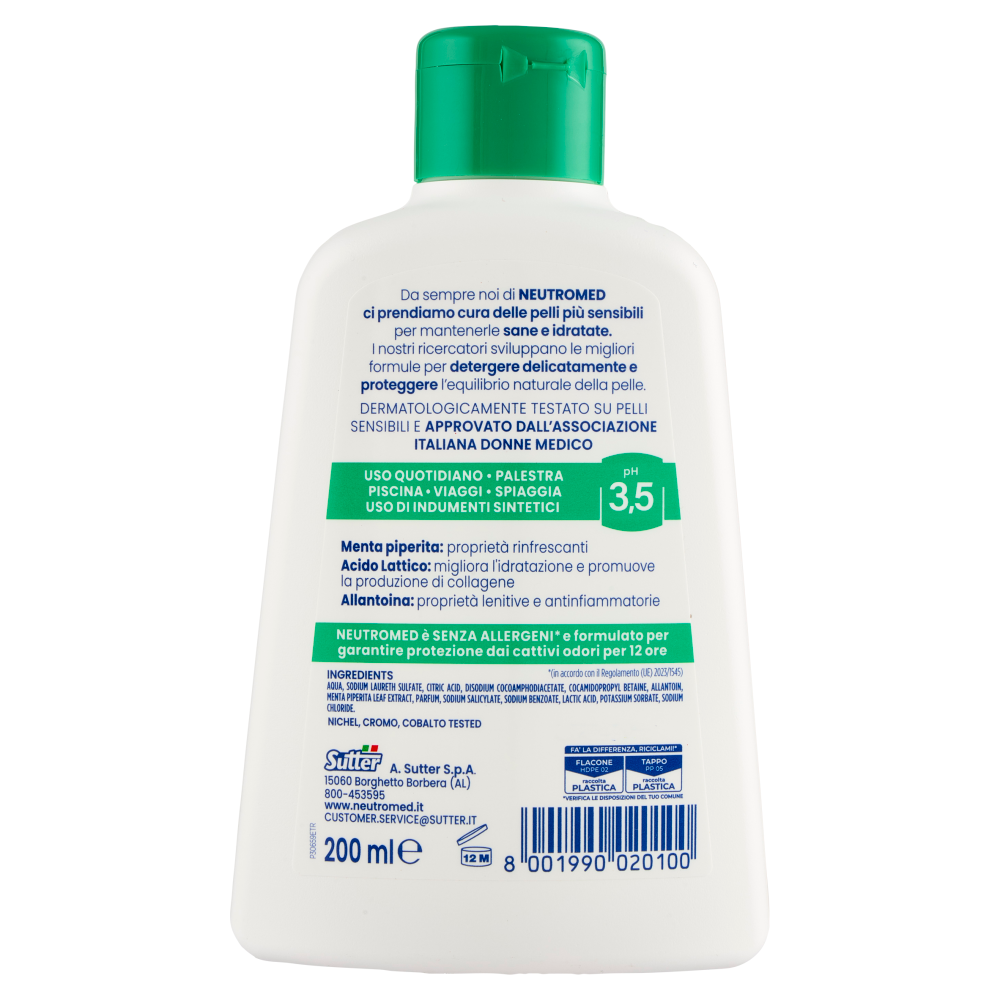 Neutromed freschezza pH 3,5 Detergente Intimo 200 ml