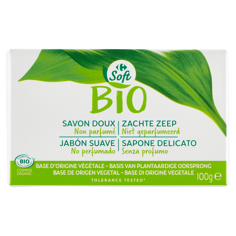 Carrefour Bio Soft Sapone Delicato Senza profumo 100 g