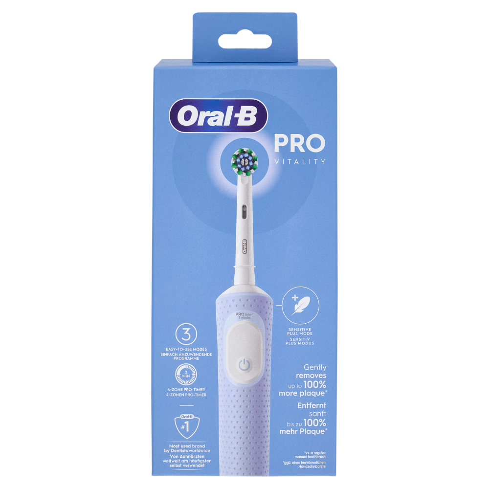 Oral-B Spazzolino Elettrico Denti Ricaricabile Pro Vitality Lilla
