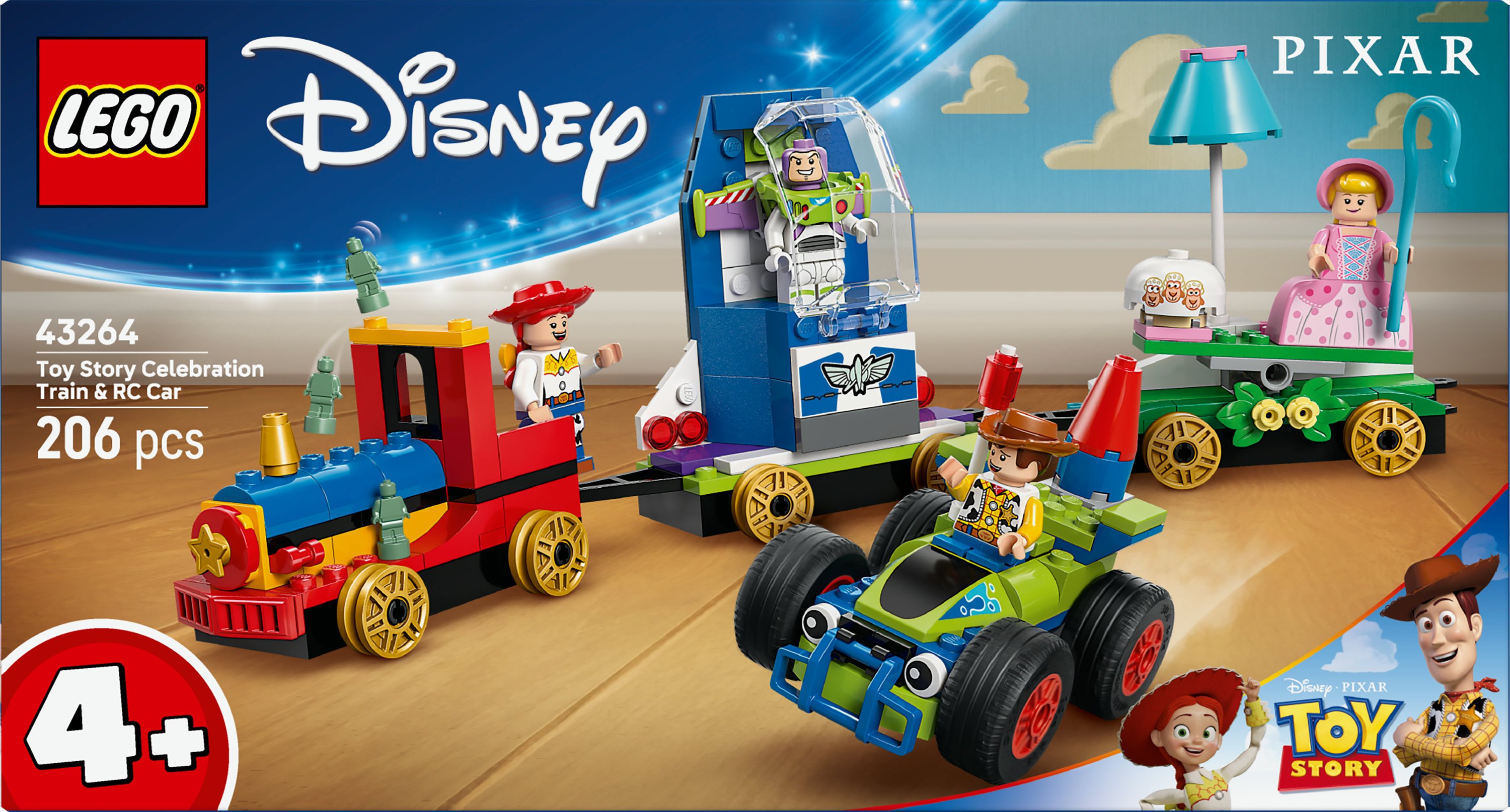 LEGO Disney Toy Story: Treno e Auto RC celebrativi