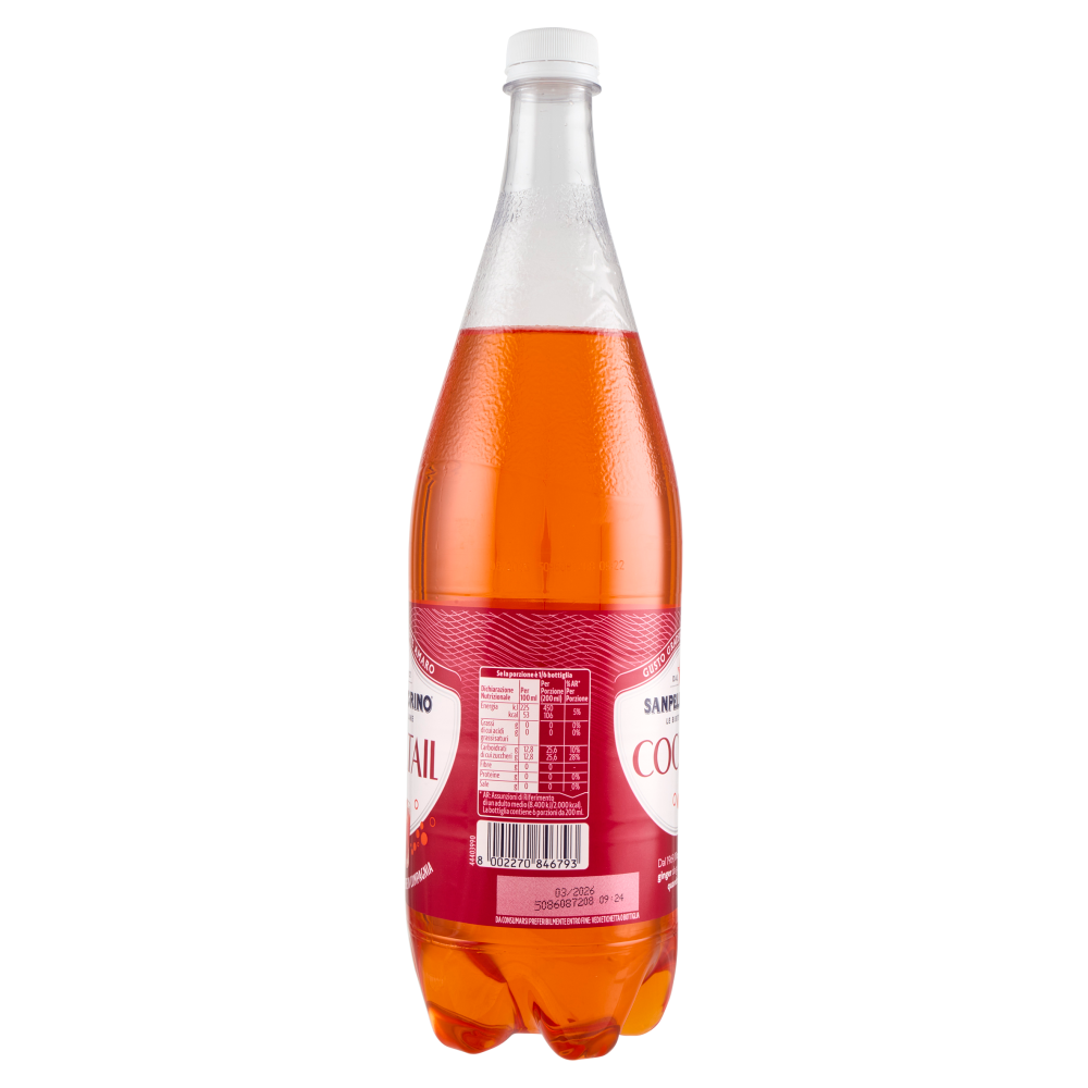 BIBITE SANPELLEGRINO, Bevanda Gassata, Cocktail, Pet - 120cl