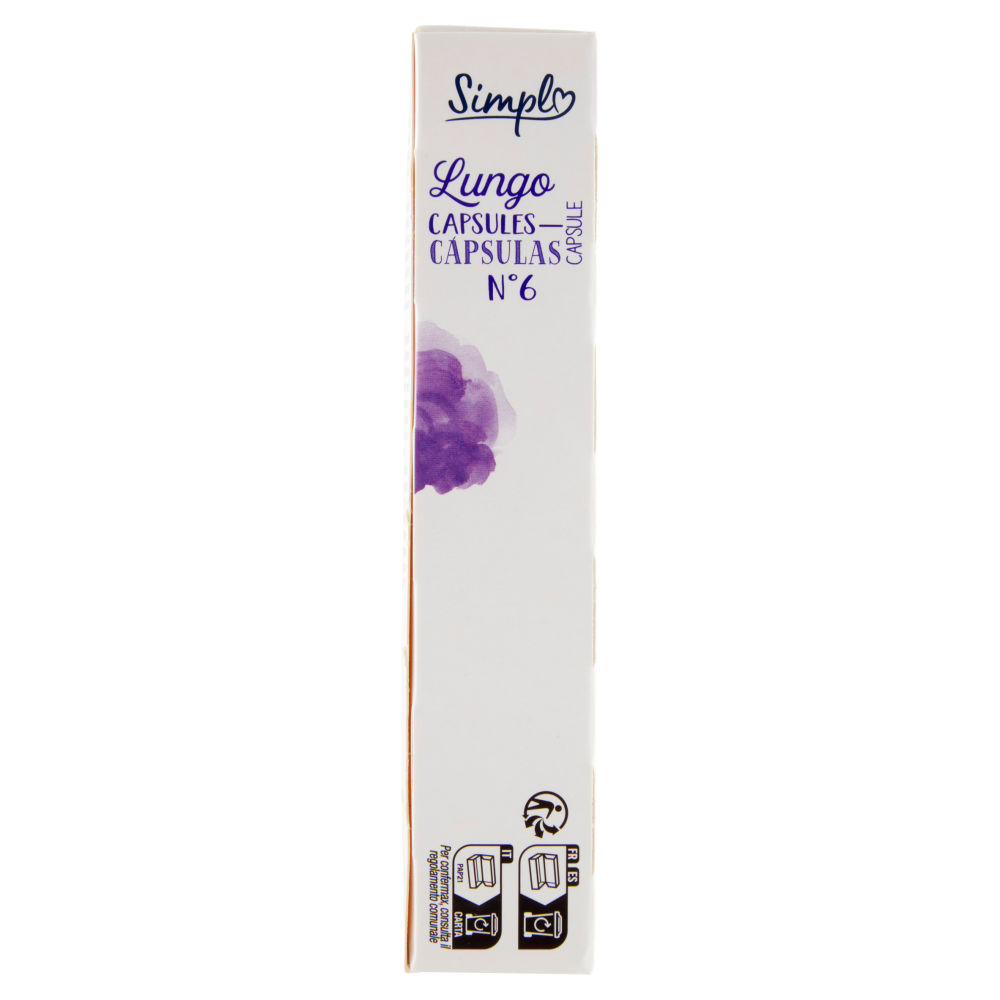 Simpl Lungo Capsule N°6 Compatibili macchine Nespresso* 10 capsule 50 g